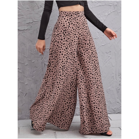 BellanBlue Pants - Leopard Print High Waist Wide leg Palazzo Pants